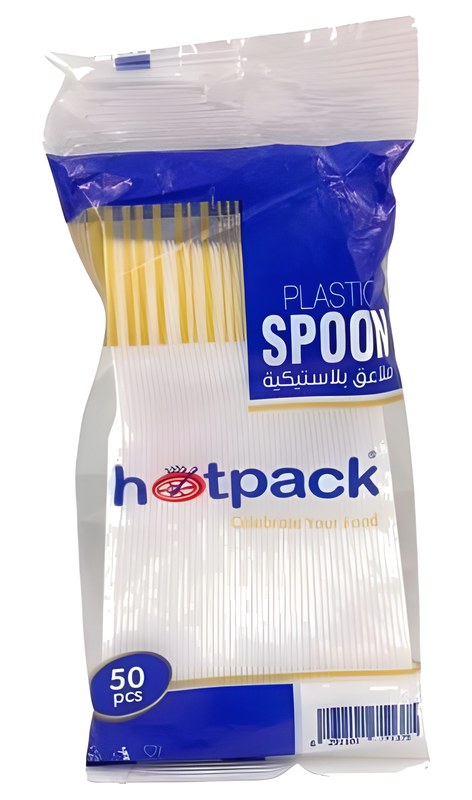 Pack Cuillères en Plastique Blanc 50 unités