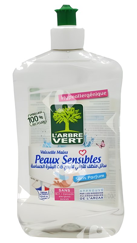 Liquide Vaisselle Peau Sensible Arbre Vert 500 ml
