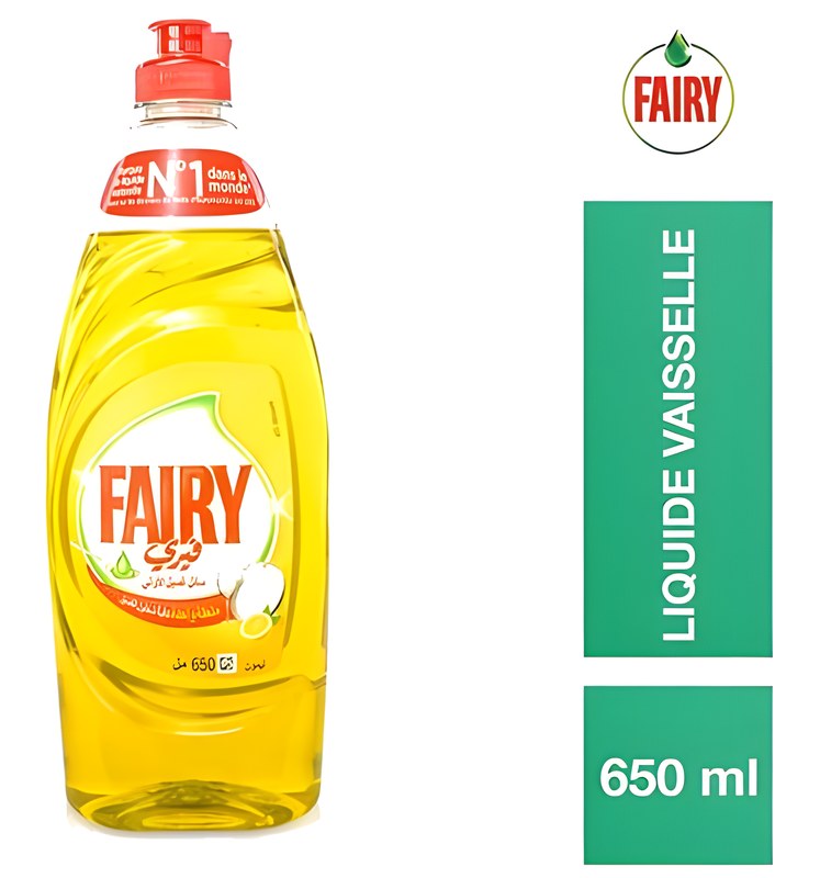 Liquide Vaisselle Concentré Citron Fairy 650 ml