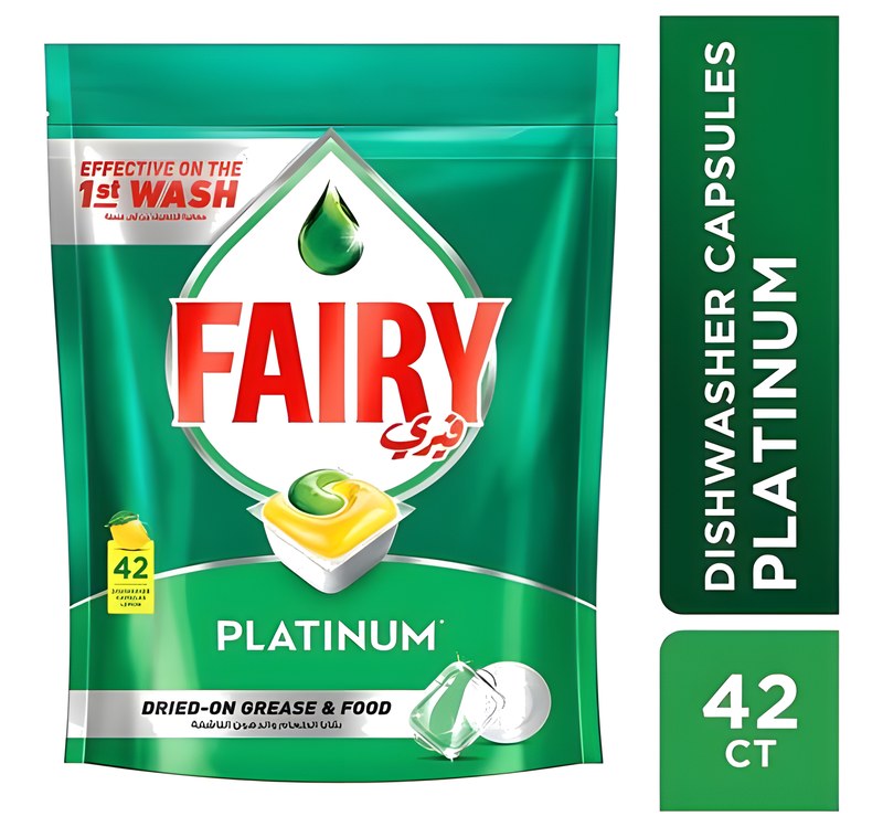 Pastilles Lave-vaisselle Tout-En-1 Plus Citron Fairy 42 unités