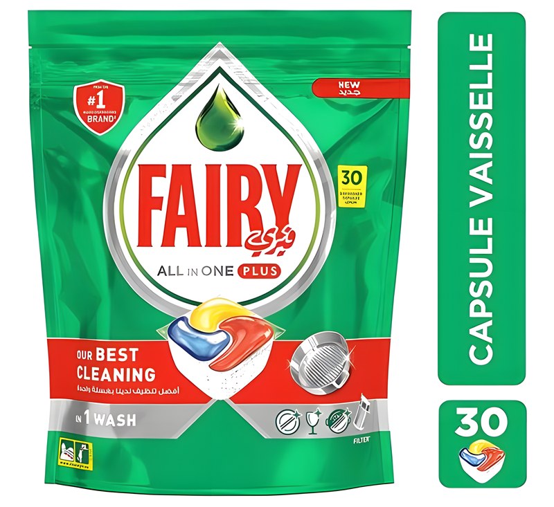 Pastilles Lave-vaisselle Tout-En-1 Plus Original Fairy 20 unités