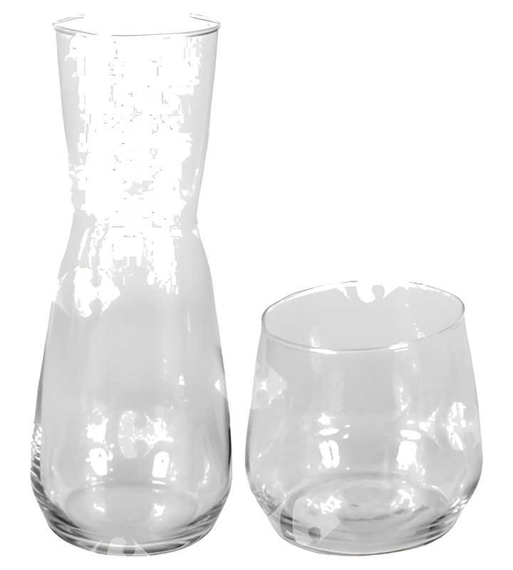 Service Boisson en Verre Hand Made Vitalia 7 Pièces