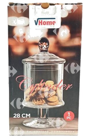 Cloche en Verre Handmade Scatola 28cm