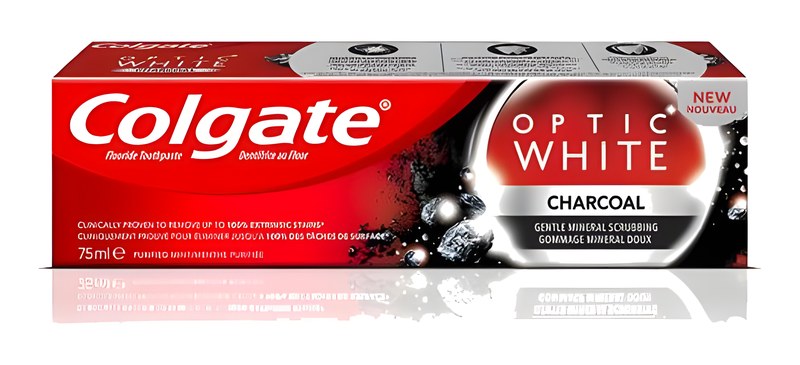 Dentifrice Optic White Charbon Colgate 75 ml