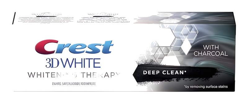 Dentifrice Blancheur Charbon 3D White Crest 75 ml