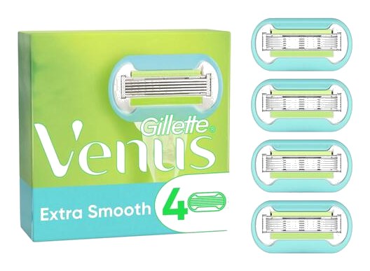 Recharges de lames de rasoir Extra Smooth 5 lames Venus 4 unités
