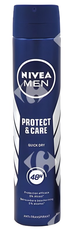 Atomiseur Anti-Transpirant Protect & Care 48H Nivea Men 200 ml