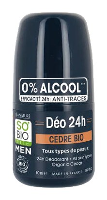 Déodorant Homme 24h Cèdre So Bio 50 ml