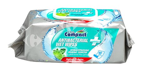 Lingettes Antibactériennes Unittol Ultra Compact 100 feuilles