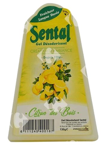 Désodorisant Gel Citron Sental 130 g