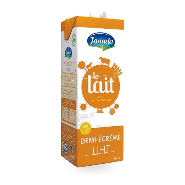LAIT UHT DEMI ECREME 1L JAOUDA