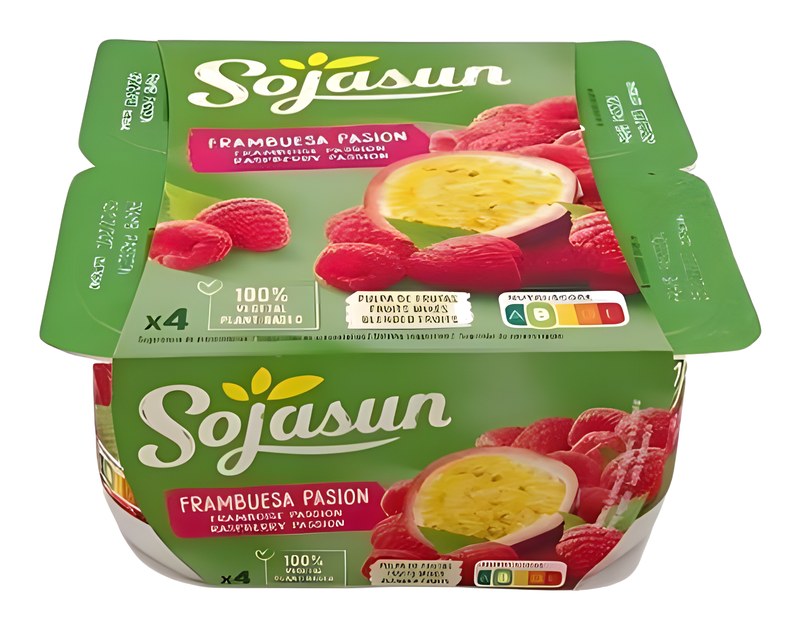 Dessert Végétal à la Framboise et Fruit de la Passion Sojasun 2x100 g
