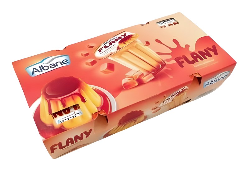 Pack Flan Nappé Caramel Albane Flany 8x80 g