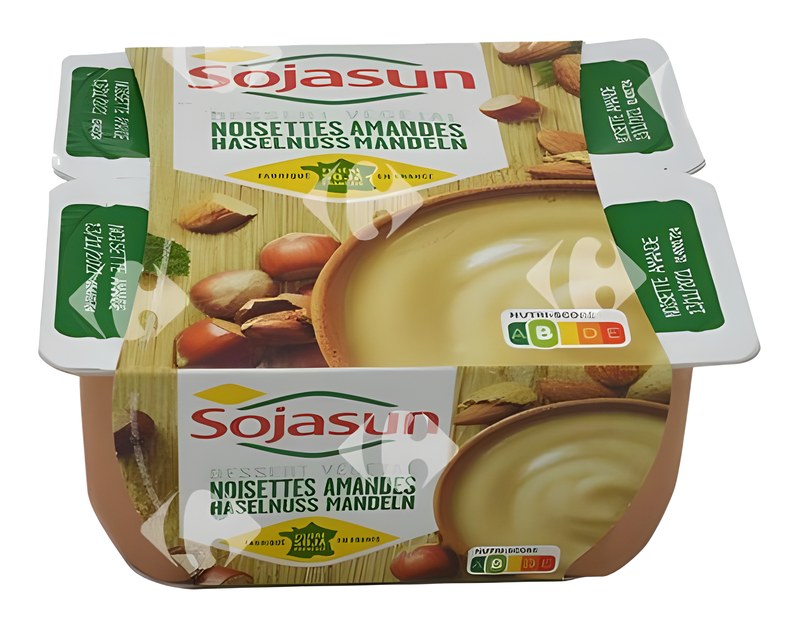 Dessert Végétal Noisettes Amandes Sojasun 4x100 g