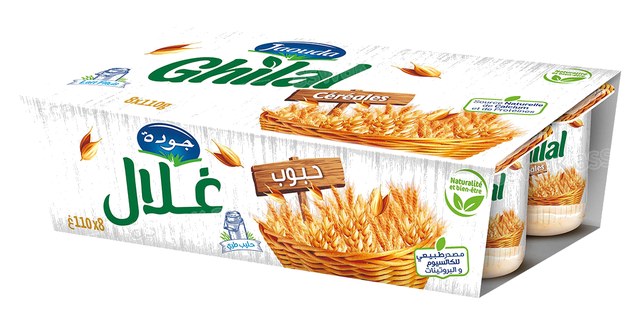 YAOURT GHILAL CEREALES 8*110G PACK JAOUDA