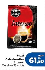 Café dosettes intenso – 36 unités