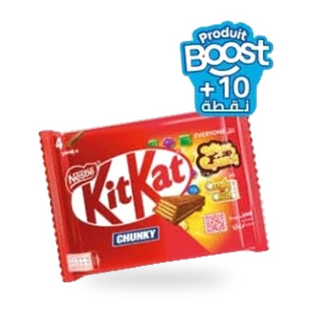 Gaufrette Chunky Candy Crush KitKat – Lot de 4 x 40g