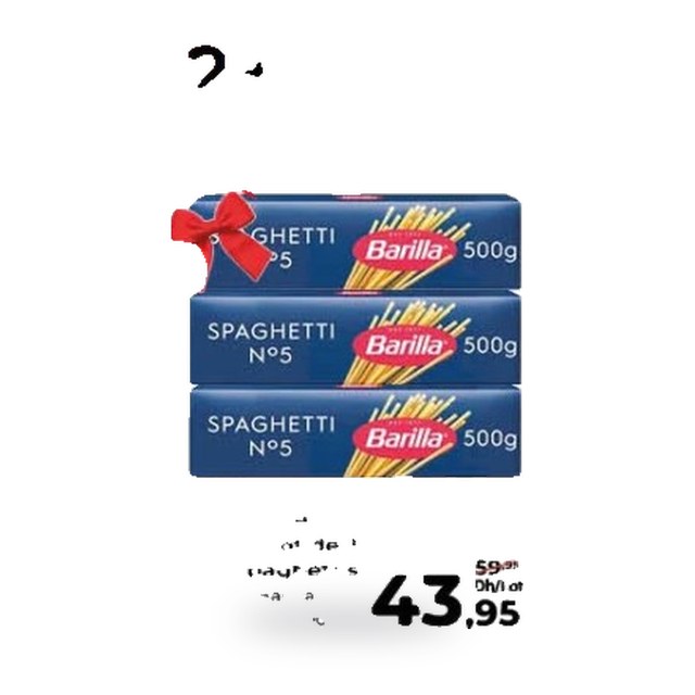 Spaghetti N°5 Barilla – Lot de 3 x 500g