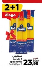 Spaghettis Dari – Lot de 3 x 500g
