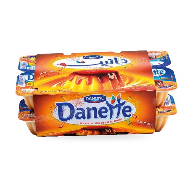 CREME DESSERT DANETTE FLAN 12*80G PACK DANONE