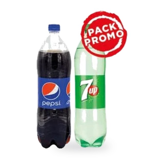Boissons gazeuses Pepsi, 7up, Mirinda – Lot de 2