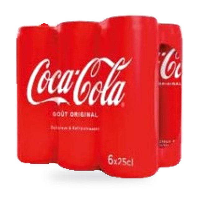 Boissons gazeuses Coca-Cola – Lot de 6 x 25cl
