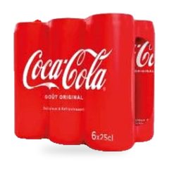 Boissons gazeuses Coca-Cola – Lot de 6 x 25cl