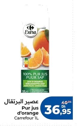 Jus d’orange Carrefour Extra – 1L