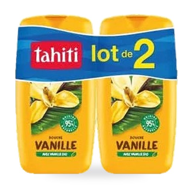 Gel douche Tahiti Original vanille – Lot de 2 x 250ml