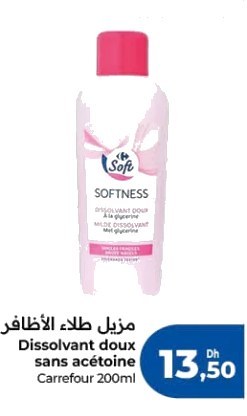 Dissolvant doux sans acétone Carrefour – 200ml