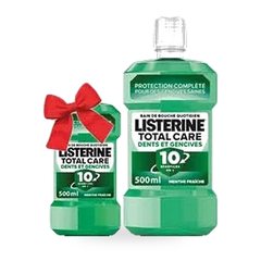 Bains de bouche Total Care Listerine – Lot de 2 (500ml + 250ml)