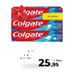 Dentifrices Colgate Fluoride et Calcium – Lot de 2 x 120ml