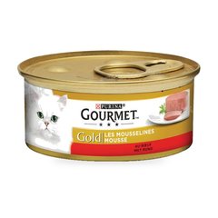 Mousseline au Boeuf pour Chat Gourmet Gold 85 g Purina