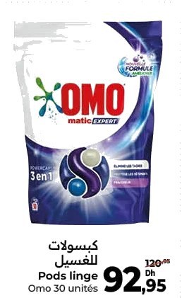 Pods linge Omo – Lot de 30 unités