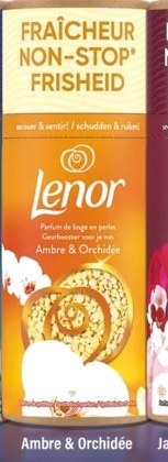 Parfum de linge en perles Lenor – Ambre & Orchidée