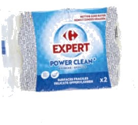 Eponges grattantes vitro-céramique Carrefour – Lot de 2 unités