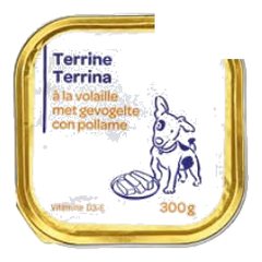 Terrine à la volaille pour chien adulte Carrefour – 300g