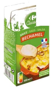 Sauce Béchamel au poivre Carrefour – 500ml