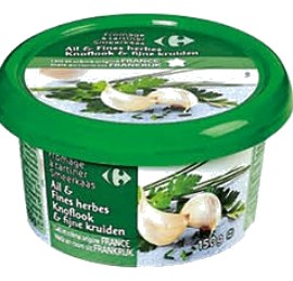 Fromage à tartiner ail et fines herbes Carrefour – 150g