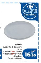 Assiette à dessert Grise Ege – 20cm