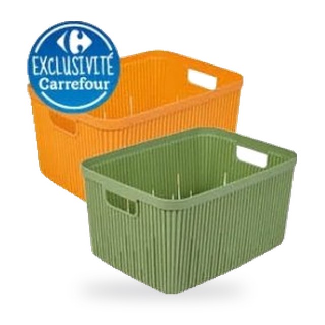 Panier de rangement en plastique – 7L