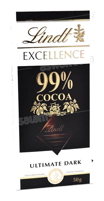 CHOCOLAT NOIR 99% CACAO 50G LINDT EXCELLENCE