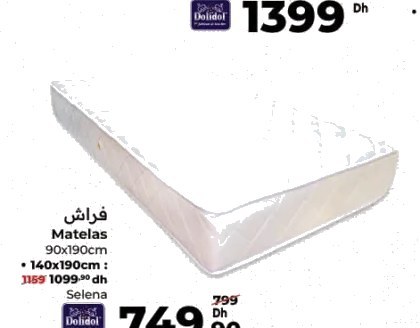 Matelas Dolidol Selena – 90x190cm