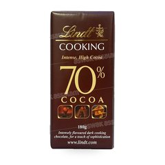 CHOCOLAT COOKING 70% CACAO 180G LINDT