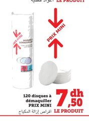 Disques à démaquiller PRIX MINI – Lot de 120