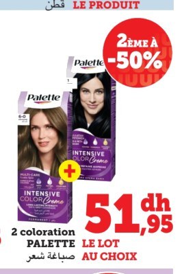 Coloration cheveux PALETTE – Lot de 2