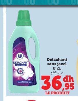 Détachant sans javel U – 2L