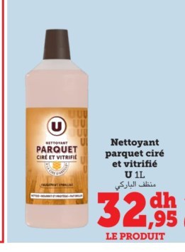 Nettoyant parquet ciré et vitrifié U – 1L