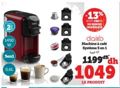Machine à café Daiko – Système 5 en 1