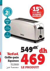 Grille-pain Equinox Tefal – TL330D